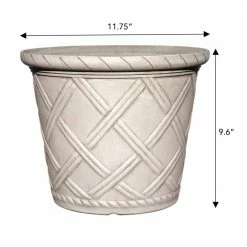 Classic Home & Garden Bingham 10 in. Alabaster Wash Resin Planter Fits 10 in. Drop-N-Decorate Plant -Cheap Good Directions Store alabaster wash classic home garden plant pots hd1400 361r 44 1000