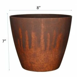 Classic Home & Garden Vogue 8 in. Burnished Rust Resin Planter 9 Classic Home & Garden Vogue 8 in. Burnished Rust Resin Planter -Cheap Good Directions Store burnished rust classic home garden plant pots 807 404r 1f 1000