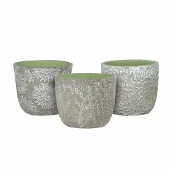 Classic Home & Garden Flora 6 in. Vine Gray Cement Planter with Green Interior 13 Classic Home & Garden Flora 6 in. Vine Gray Cement Planter with Green Interior -Cheap Good Directions Store cement classic home garden plant pots 31011 096 44 1000