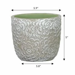 Classic Home & Garden Flora 6 in. Rose Gray Cement Planter with Green Interior 12 Classic Home & Garden Flora 6 in. Rose Gray Cement Planter with Green Interior -Cheap Good Directions Store cement classic home garden plant pots 31012 096 1f 1000