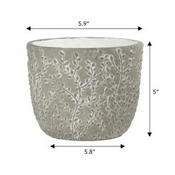 Classic Home & Garden Flora 6 in. Gray Cement Planters with White Interior Assorted (Set of 3) 12 Classic Home & Garden Flora 6 in. Gray Cement Planters with White Interior Assorted (Set of 3) -Cheap Good Directions Store cement classic home garden plant pots 31013 089 44 1000