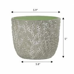 Classic Home & Garden Flora 6 in. Grey Cement Planters with Green Interior Assorted (Set of 3) 12 Classic Home & Garden Flora 6 in. Grey Cement Planters with Green Interior Assorted (Set of 3) -Cheap Good Directions Store cement classic home garden plant pots 31013 096 44 1000