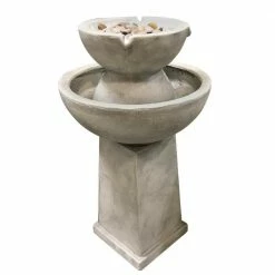 Classic Home & Garden Yorkshire Zinc Cement Fountain