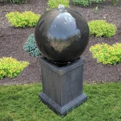 Classic Home & Garden Surrey Cement Sphere Fountain 7 Classic Home & Garden Surrey Cement Sphere Fountain -Cheap Good Directions Store classic home garden freestanding fountains 11031 bu 31 1000