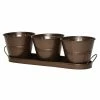 Classic Home & Garden Herb Trio with Tray Copper Tin Planter 2 Classic Home & Garden Herb Trio with Tray Copper Tin Planter -Cheap Good Directions Store copper classic home garden plant pots 58672 64 1000