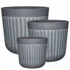 Classic Home & Garden 8 in./10 in./12 in. Arlington Fluted Shadow Slate Planter (Set of 3) 1 Classic Home & Garden 8 in./10 in./12 in. Arlington Fluted Shadow Slate Planter (Set of 3) -Cheap Good Directions Store dark grey classic home garden plant pots hd1433d 601r 64 1000