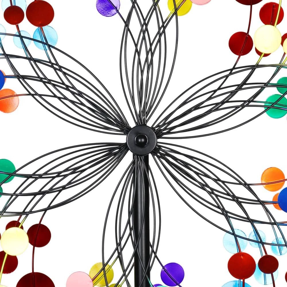 Exhart 24 in. Giant Kinetic Starry Night Garden Stake 8 Exhart 24 in. Giant Kinetic Starry Night Garden Stake - Image 6