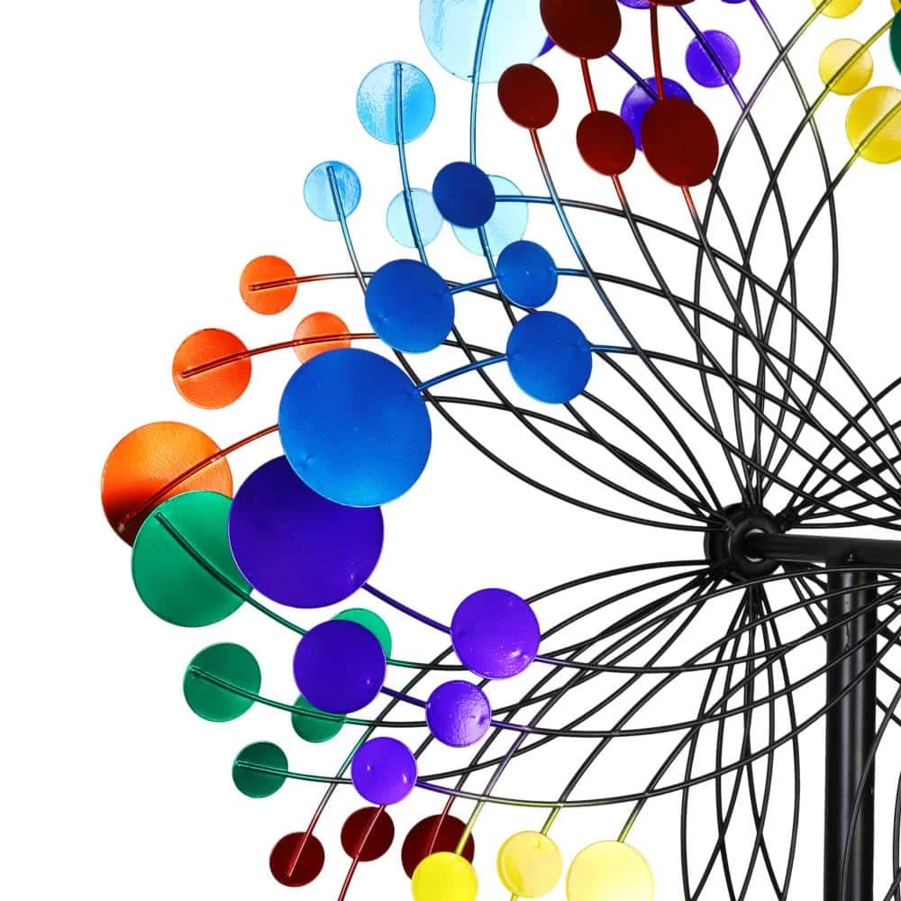 Exhart 24 in. Giant Kinetic Starry Night Garden Stake 6 Exhart 24 in. Giant Kinetic Starry Night Garden Stake - Image 4