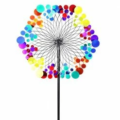 Exhart 24 in. Giant Kinetic Starry Night Garden Stake