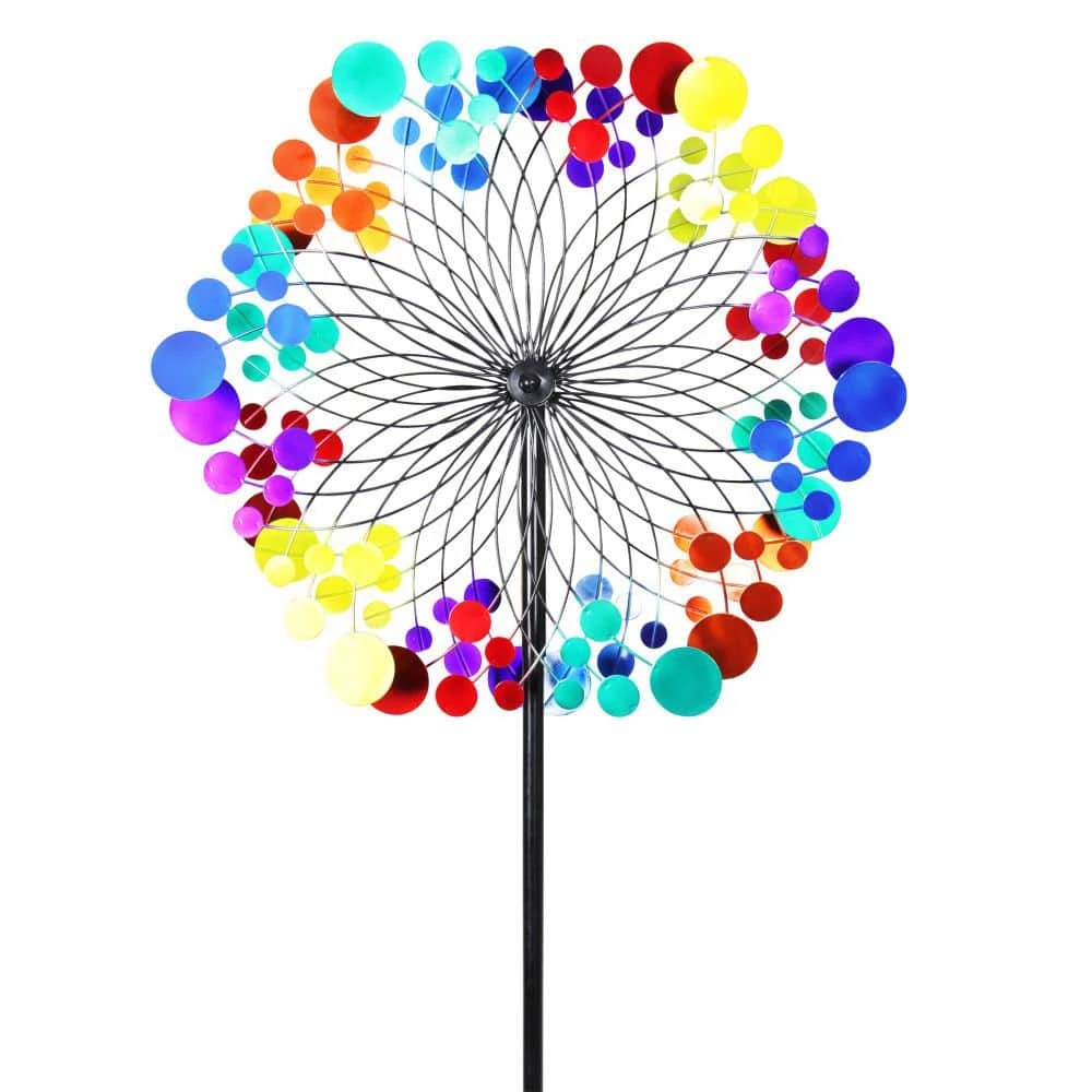 Exhart 24 in. Giant Kinetic Starry Night Garden Stake 3 Exhart 24 in. Giant Kinetic Starry Night Garden Stake