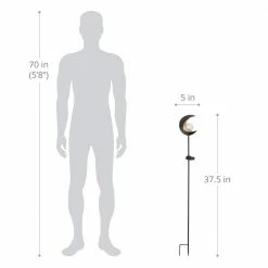 Exhart Solar Lunar Torch 3.1 ft. Bronze Metal Garden Stake 13 Exhart Solar Lunar Torch 3.1 ft. Bronze Metal Garden Stake -Cheap Good Directions Store exhart decorative garden stakes 12514 rs 1f 1000