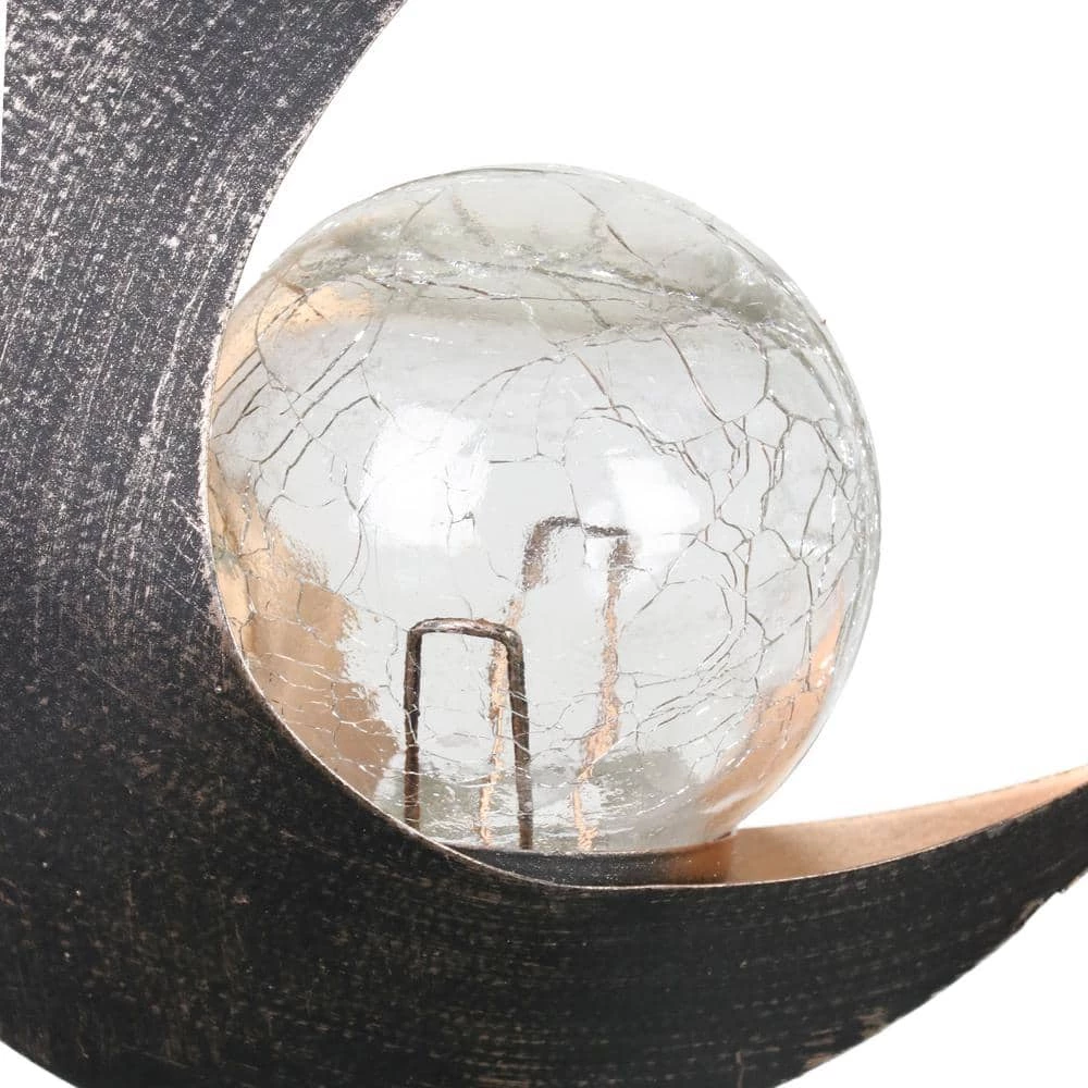 Exhart Solar Lunar Torch 3.1 ft. Bronze Metal Garden Stake 5 Exhart Solar Lunar Torch 3.1 ft. Bronze Metal Garden Stake - Image 3