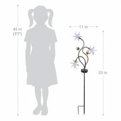 Exhart Solar Triple Starburst 2.75 ft. Patriotic USA Metal Garden Stake 13 Exhart Solar Triple Starburst 2.75 ft. Patriotic USA Metal Garden Stake -Cheap Good Directions Store exhart decorative garden stakes 13104 rs 1f 1000