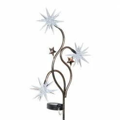 Exhart Solar Triple Starburst 2.75 ft. Patriotic USA Metal Garden Stake 14 Exhart Solar Triple Starburst 2.75 ft. Patriotic USA Metal Garden Stake -Cheap Good Directions Store exhart decorative garden stakes 13104 rs 44 1000