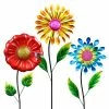 Exhart Flower 2.99 ft. MultiColor Metal Garden Stakes (3-Pack) 1 Exhart Flower 2.99 ft. MultiColor Metal Garden Stakes (3-Pack) -Cheap Good Directions Store exhart decorative garden stakes 13379 rs 64 1000