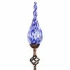 Exhart Solar Pearlized Twist Flame 3.0 ft. Blue Metal Garden Stake 2 Exhart Solar Pearlized Twist Flame 3.0 ft. Blue Metal Garden Stake -Cheap Good Directions Store exhart decorative garden stakes 14169 rs 64 1000
