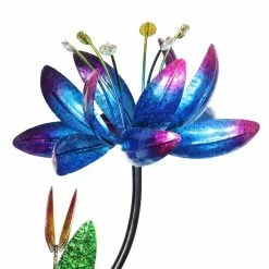 Exhart Four Flower Spinner 6.21 ft. MultiColor Metal Garden Stake 13 Exhart Four Flower Spinner 6.21 ft. MultiColor Metal Garden Stake -Cheap Good Directions Store exhart decorative garden stakes 15423 rs 1f 1000