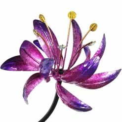 Exhart Four Flower Spinner 6.21 ft. MultiColor Metal Garden Stake 12 Exhart Four Flower Spinner 6.21 ft. MultiColor Metal Garden Stake -Cheap Good Directions Store exhart decorative garden stakes 15423 rs 4f 1000