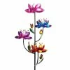 Exhart Four Flower Spinner 6.21 ft. MultiColor Metal Garden Stake 2 Exhart Four Flower Spinner 6.21 ft. MultiColor Metal Garden Stake -Cheap Good Directions Store exhart decorative garden stakes 15423 rs 64 1000