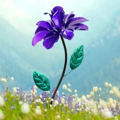 Exhart Spinning Rose 3.25 ft. Purple Metal Garden Stake 17 Exhart Spinning Rose 3.25 ft. Purple Metal Garden Stake -Cheap Good Directions Store exhart decorative garden stakes 15758 rs 31 1000