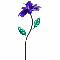 Exhart Spinning Rose 3.25 ft. Purple Metal Garden Stake 14 Exhart Spinning Rose 3.25 ft. Purple Metal Garden Stake -Cheap Good Directions Store exhart decorative garden stakes 15758 rs 44 1000