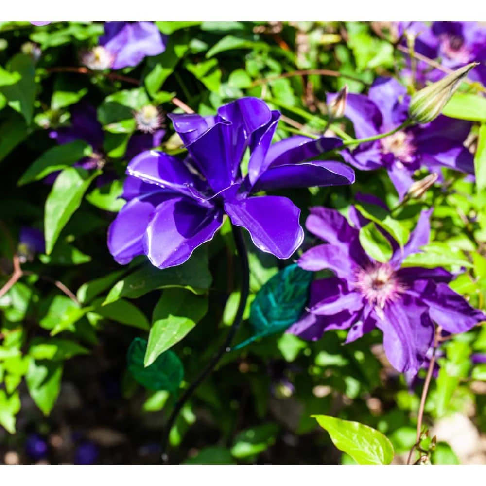 Exhart Spinning Rose 3.25 ft. Purple Metal Garden Stake 9 Exhart Spinning Rose 3.25 ft. Purple Metal Garden Stake - Image 7