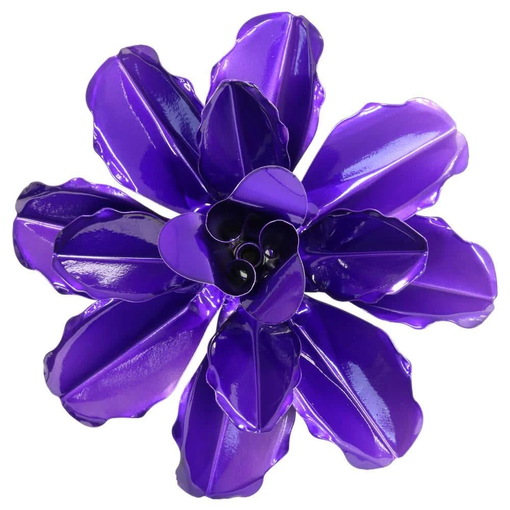 Exhart Spinning Rose 3.25 ft. Purple Metal Garden Stake 4 Exhart Spinning Rose 3.25 ft. Purple Metal Garden Stake - Image 2