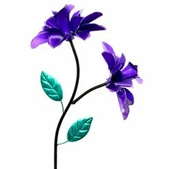 Exhart Double Rose Spinning 3.23 ft. Purple Metal Garden Stake 16 Exhart Double Rose Spinning 3.23 ft. Purple Metal Garden Stake -Cheap Good Directions Store exhart decorative garden stakes 15761 rs 76 1000