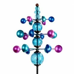 Exhart Triple Wind Spinner 4.0 ft. Blue Metal Garden Stake 16 Exhart Triple Wind Spinner 4.0 ft. Blue Metal Garden Stake -Cheap Good Directions Store exhart decorative garden stakes 16656 rs 76 1000