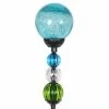 Exhart 2.46 ft. Solar Crackle Ball and Bead Blue Metal Garden Stake 1 Exhart 2.46 ft. Solar Crackle Ball and Bead Blue Metal Garden Stake -Cheap Good Directions Store exhart decorative garden stakes 16735 rs 64 1000