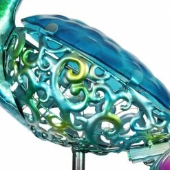 Exhart Solar Peacock 3.77 ft. Blue Metal Garden Stake 16 Exhart Solar Peacock 3.77 ft. Blue Metal Garden Stake -Cheap Good Directions Store exhart decorative garden stakes 17694 rs 44 1000