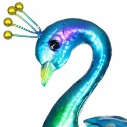 Exhart Solar Peacock 3.77 ft. Blue Metal Garden Stake 14 Exhart Solar Peacock 3.77 ft. Blue Metal Garden Stake -Cheap Good Directions Store exhart decorative garden stakes 17694 rs 4f 1000