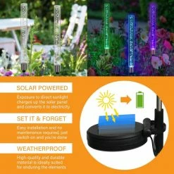 Exhart Solar Bubble Stick 2.81 ft. MultiColor Plastic Garden Stakes 2-Pack 13 Exhart Solar Bubble Stick 2.81 ft. MultiColor Plastic Garden Stakes 2-Pack -Cheap Good Directions Store exhart decorative garden stakes 17749 rs 1f 1000