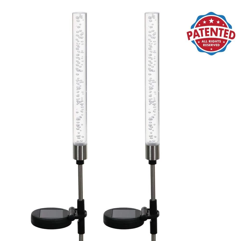 Exhart Solar Bubble Stick 2.81 ft. MultiColor Plastic Garden Stakes 2-Pack 8 Exhart Solar Bubble Stick 2.81 ft. MultiColor Plastic Garden Stakes 2-Pack - Image 6