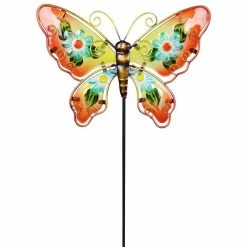 Exhart Glass and Metal Butterfly Assorted Garden Stakes (Set of 4) 12 Exhart Glass and Metal Butterfly Assorted Garden Stakes (Set of 4) -Cheap Good Directions Store exhart decorative garden stakes 20019 rs 44 1000