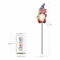 Exhart Patriotic USA Gnome 0.95 ft. Patriotic USA Resin Garden Stakes 2-Pack 11 Exhart Patriotic USA Gnome 0.95 ft. Patriotic USA Resin Garden Stakes 2-Pack -Cheap Good Directions Store exhart decorative garden stakes 50088 rs 1f 1000