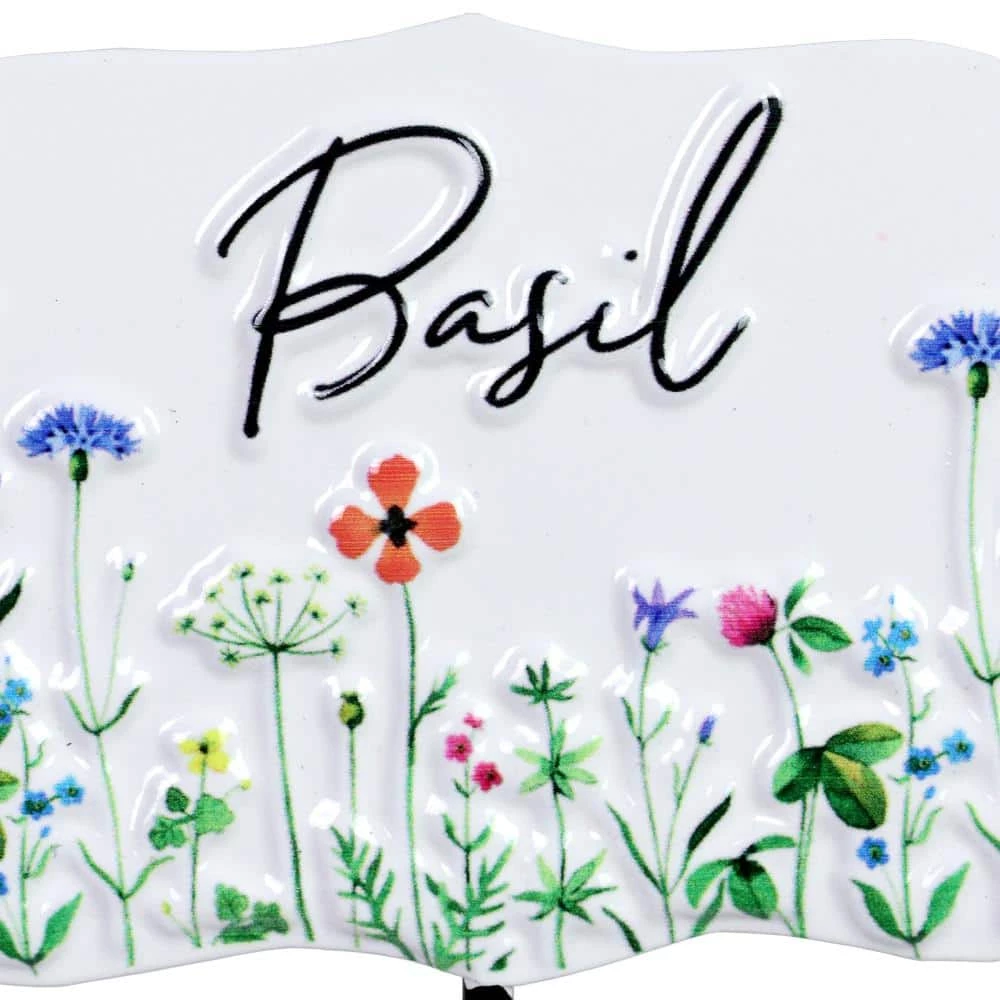 Exhart 0.67 ft. Herb Marker Multi-Color Metal Plant Stakes (6-Pack) 6 Exhart 0.67 ft. Herb Marker Multi-Color Metal Plant Stakes (6-Pack) - Image 4