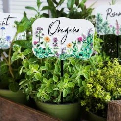 Exhart 0.67 ft. Herb Marker Multi-Color Metal Plant Stakes (6-Pack) 11 Exhart 0.67 ft. Herb Marker Multi-Color Metal Plant Stakes (6-Pack) -Cheap Good Directions Store exhart decorative garden stakes 50976 rs 31 1000