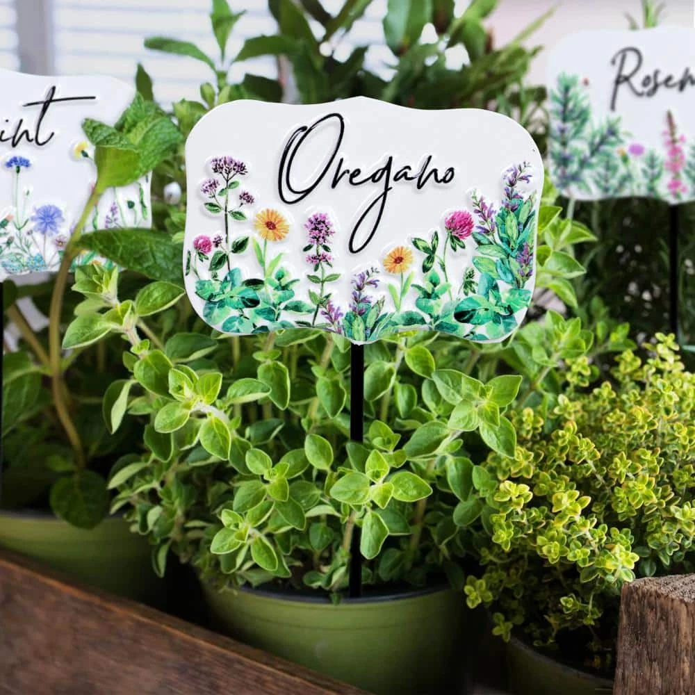 Exhart 0.67 ft. Herb Marker Multi-Color Metal Plant Stakes (6-Pack) 7 Exhart 0.67 ft. Herb Marker Multi-Color Metal Plant Stakes (6-Pack) - Image 5