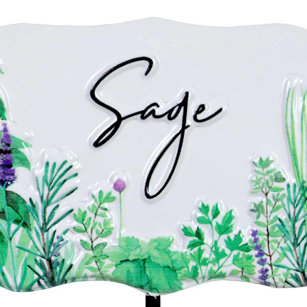 Exhart 0.67 ft. Herb Marker Multi-Color Metal Plant Stakes (6-Pack) 5 Exhart 0.67 ft. Herb Marker Multi-Color Metal Plant Stakes (6-Pack) - Image 3