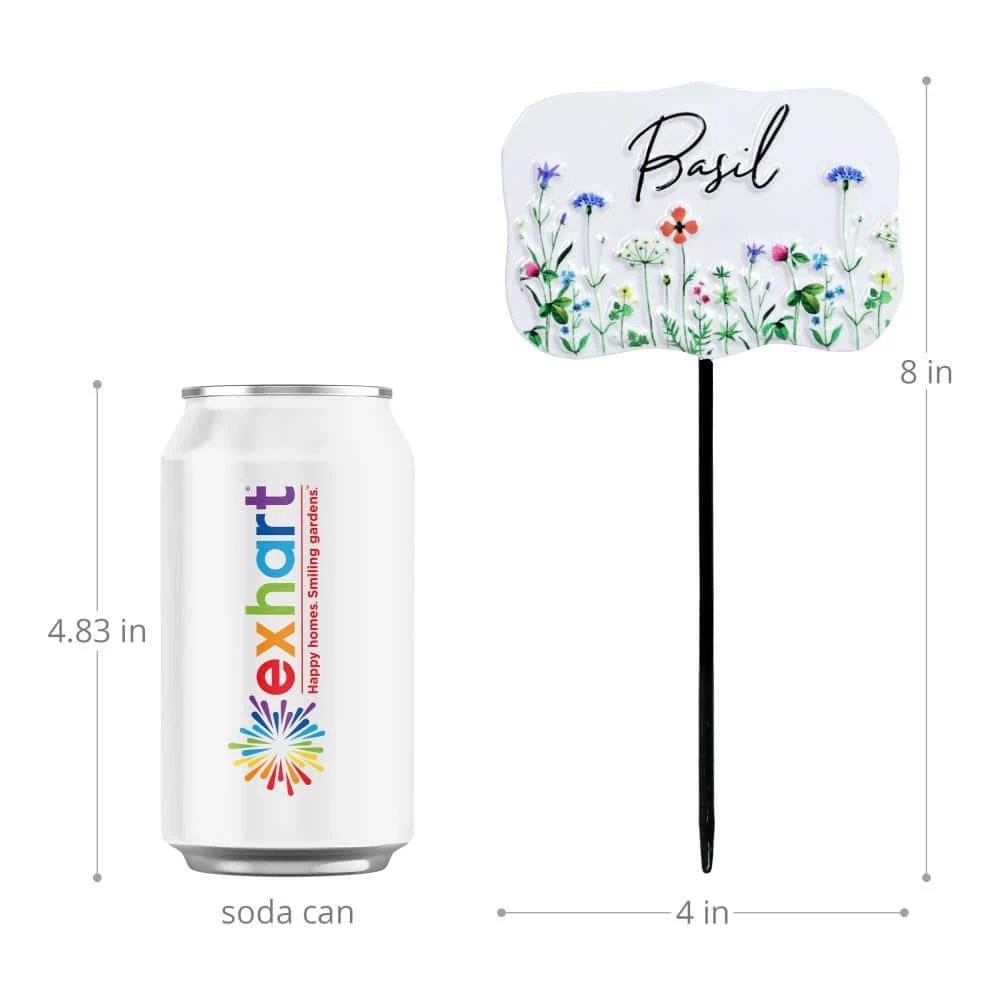 Exhart 0.67 ft. Herb Marker Multi-Color Metal Plant Stakes (6-Pack) 4 Exhart 0.67 ft. Herb Marker Multi-Color Metal Plant Stakes (6-Pack) - Image 2