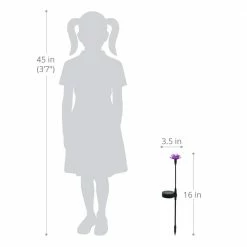 Exhart Solar Mini Flower 1.3 ft. Multicolor Plastic Garden Stakes 4-Pack 15 Exhart Solar Mini Flower 1.3 ft. Multicolor Plastic Garden Stakes 4-Pack -Cheap Good Directions Store exhart decorative garden stakes 54119 rs 1f 1000