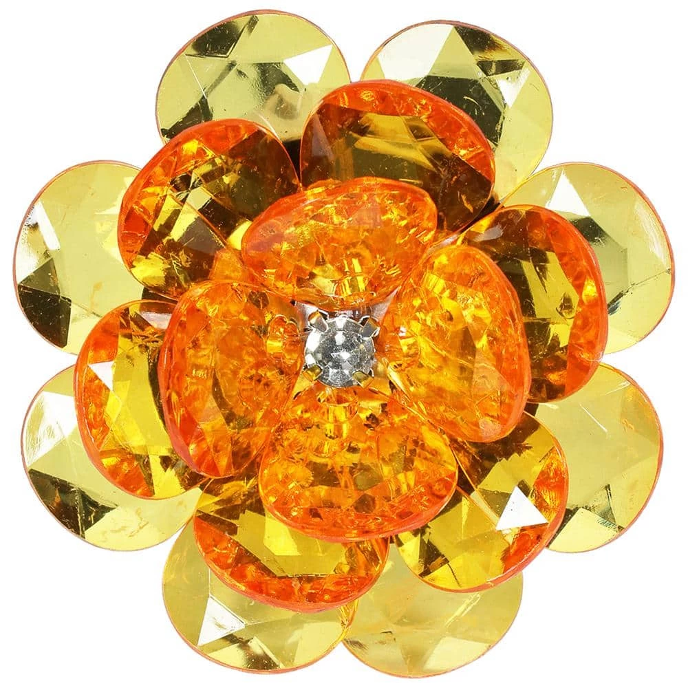 Exhart Solar Mini Flower 1.3 ft. Multicolor Plastic Garden Stakes 4-Pack 8 Exhart Solar Mini Flower 1.3 ft. Multicolor Plastic Garden Stakes 4-Pack - Image 6