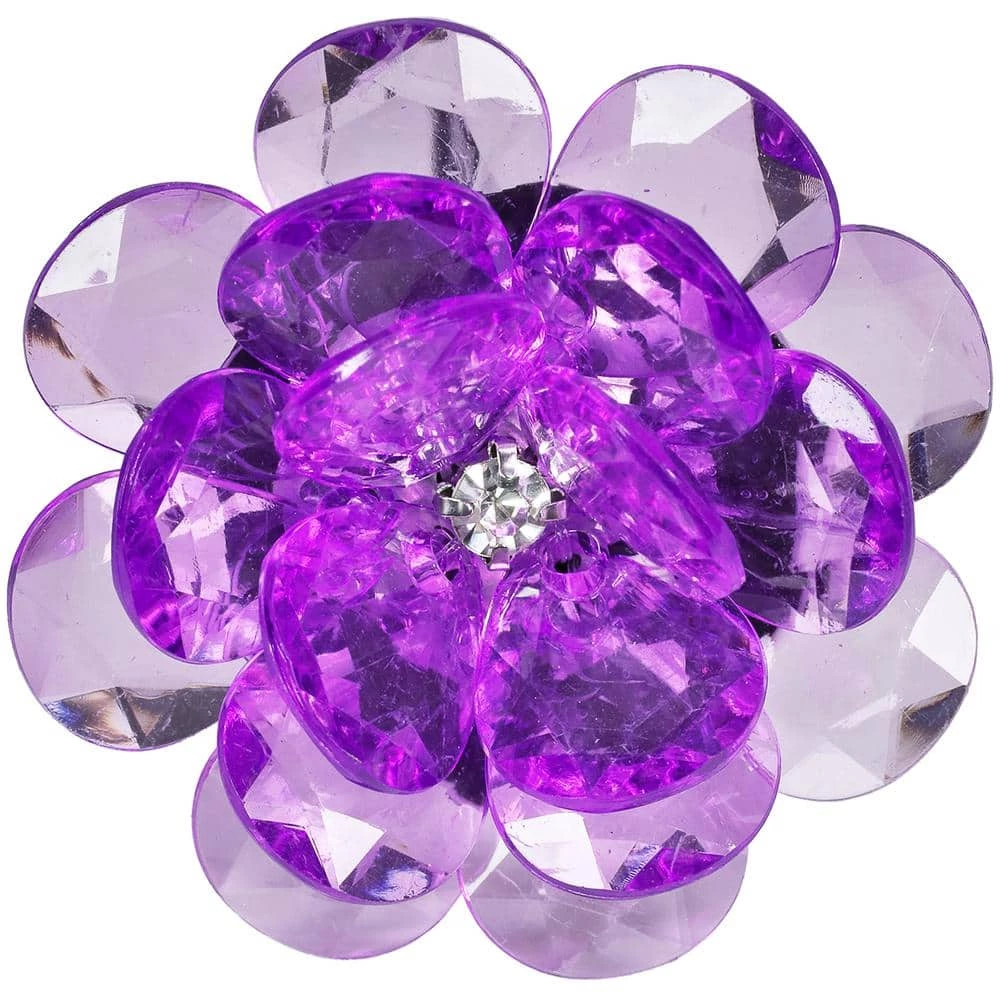 Exhart Solar Mini Flower 1.3 ft. Multicolor Plastic Garden Stakes 4-Pack 6 Exhart Solar Mini Flower 1.3 ft. Multicolor Plastic Garden Stakes 4-Pack - Image 4