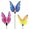 Exhart 2.02 ft. Solar Fiber Optic Butterfly Assortment with Color Changing LEDs Multi-Color Plastic Plant Stakes (3-Pack) 2 Exhart 2.02 ft. Solar Fiber Optic Butterfly Assortment with Color Changing LEDs Multi-Color Plastic Plant Stakes (3-Pack) -Cheap Good Directions Store exhart decorative garden stakes 55148 rs 64 1000