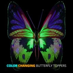 Exhart 2.5 ft. Solar Fiber Optic Butterfly with LED Multi-Color Plastic Garden Stakes (3-Pack) -Cheap Good Directions Store exhart decorative garden stakes 55167 rs 44 1000