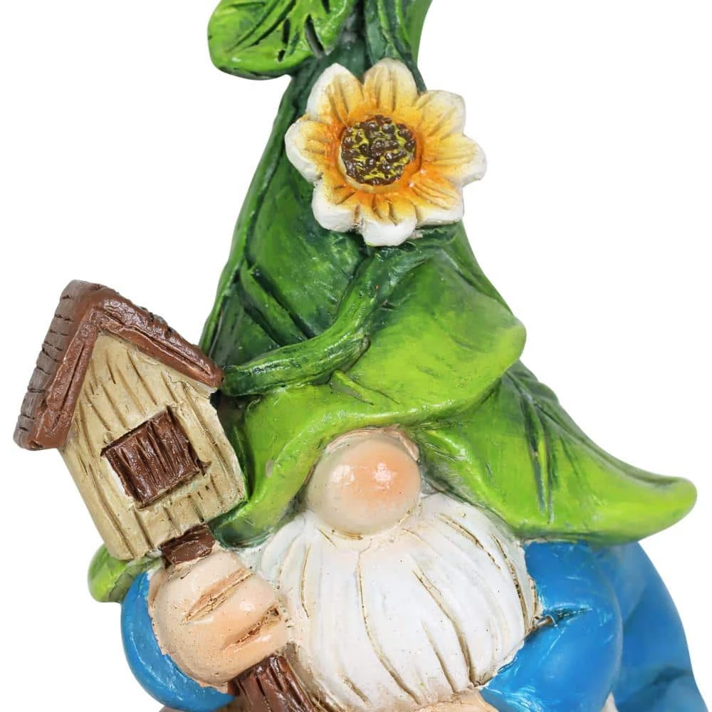 Exhart Leaf Hat Gnomes Sitting on Mushrooms 0.75 ft. Multi-Color Resin Plant Stakes (3-Pack) 7 Exhart Leaf Hat Gnomes Sitting on Mushrooms 0.75 ft. Multi-Color Resin Plant Stakes (3-Pack) - Image 5