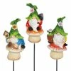 Exhart Leaf Hat Gnomes Sitting on Mushrooms 0.75 ft. Multi-Color Resin Plant Stakes (3-Pack) 2 Exhart Leaf Hat Gnomes Sitting on Mushrooms 0.75 ft. Multi-Color Resin Plant Stakes (3-Pack) -Cheap Good Directions Store exhart decorative garden stakes 70633 rs 64 1000