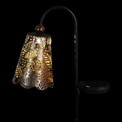 Exhart 2.95 ft. Bronze Metal Garden Stake Solar Filigree Shade with Leaf Pattern 12 Exhart 2.95 ft. Bronze Metal Garden Stake Solar Filigree Shade with Leaf Pattern -Cheap Good Directions Store exhart decorative garden stakes 72732 rs 44 1000