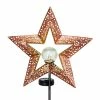 Exhart Solar Filigree Star with Glass Crackle Ball Center 2.69 ft. Bronze Metal Garden Stake 1 Exhart Solar Filigree Star with Glass Crackle Ball Center 2.69 ft. Bronze Metal Garden Stake -Cheap Good Directions Store exhart decorative garden stakes 72764 rs 64 1000